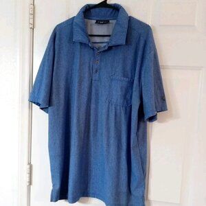 Melaleuca Men’s Polo Shirt Short Sleeve 2XL Blue